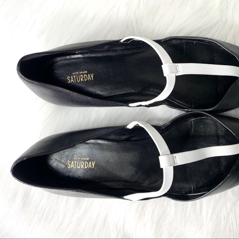 SOLD-Kate Spade Black T Strap Dress Flats - Picture 8 of 10